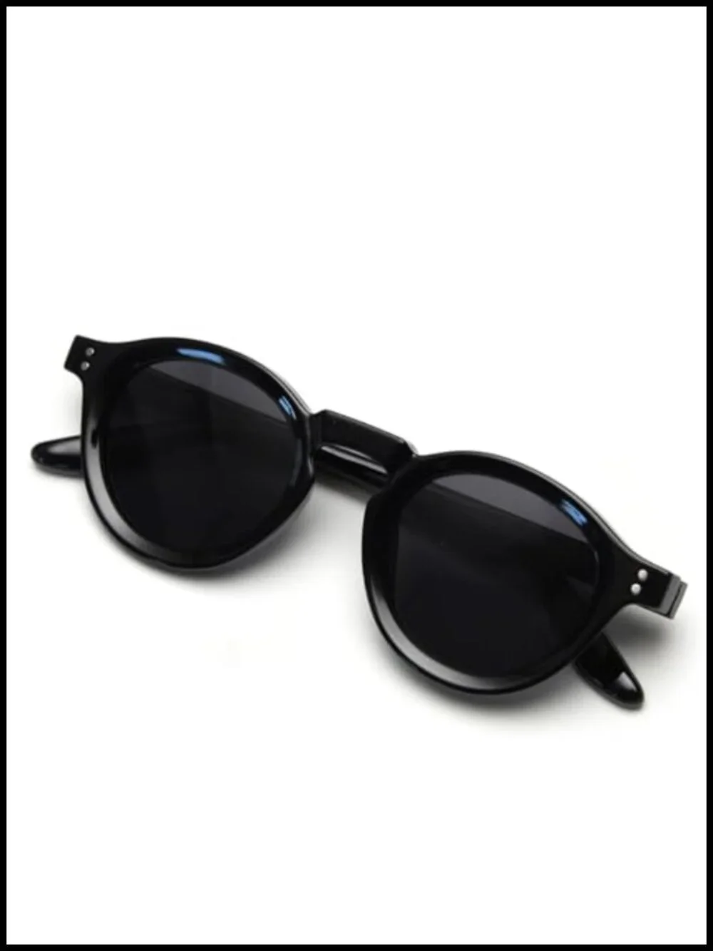 Unisex Retro TR90 Round Polarized Sunglasses UV400 Sun Shades